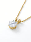 3 ct F VS1 Round Double Bail Lab Grown Diamond Pendant Only