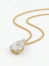 3 ct Solitaire Pear Shape Lab Grown Diamond Pendant