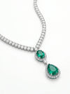Solitaire Oval Shape  Lab-Grown Diamond Necklace