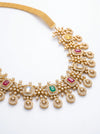 South Style Navratna Open Close Setting Diamond Necklace