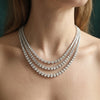 Multi-layered Lab Grown diamond necklace