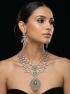 South Indian Style Lab-Grown Diamond Necklace