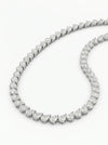 Pear Shape Lab Grown Diamond Tennis Necklace
