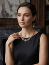 Lab Grown Diamond Necklace with intricate , ideal for weddings, and grand celebrations.