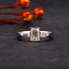 Environment Friendly Solitaire Emerald cut Lab Diamond Ring - 18kt Gold