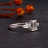 Environment Friendly Solitaire Emerald cut Lab Diamond Ring - 18kt Gold