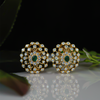 "Emerald Blossom Gold Earring", Lab Grown Diamond Earring