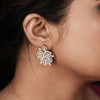 "Heritage Sparkle Floral Earring", Lab Grown Diamond Earring