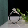 Women's Wedding Lab Made Round Diamond Ring