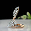 Elysian Twist Diamond Ring, Lab Grown Diamond