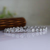 Hexagon-Cut Lab Diamond Tennis Bracelet