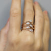 Pear &amp; Marquise Shape Lab Grown Diamond Ring