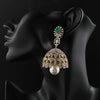 Beautiful 2 in 1 Detachable Jhumka Earring with Lab Grown Diamonds