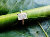 CVD Solitaire Radiant Cut Diamond Stud Ring-18kt yellow gold