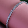 Round Shape Lab-Grown Diamond Tennis Bracelet