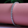 Round Shape Lab-Grown Diamond Tennis Bracelet