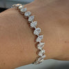 Mixed Shape Lab Grown Diamond Tennis Bracelet | Marquise, Pear & Oval Diamond Bracelet