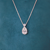 3.01 Carat IGI Certified Lab Create Solitaire Diamond Pendant With Chain