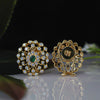 "Emerald Blossom Gold Earring", Lab Grown Diamond Earring