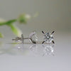 0.90 carat Each Italian Style Lab Made Diamond Earstud