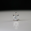 Italian style Lab Grown Diamond Pendant With Chain