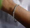 30 Cents Lab Grown Diamond Tennis Bracelet – Elegant Round Cut Design in 18kt White Gold