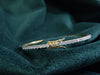 Shiny Lab Grown Diamond Bangles for women-18kt yellow gold