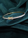 Shiny Lab Grown Diamond Bangles for women-18kt yellow gold
