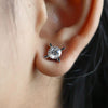 0.90 carat Each Italian Style Lab Made Diamond Earstud