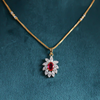 Fancy Lab Created Diamond Pendant With Out Chain