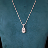 3.01 Carat IGI Certified Lab Create Solitaire Diamond Pendant With Chain