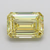 7.35 Carat Fancy  Intense Yellow VS1 IGI Certified Emerald Diamond