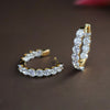 Lab Create Huggie Hoop Diamond Earring