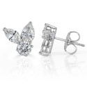 1.90ct Cluster Lab Diamond Earrings - 18kt Gold