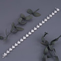 Our Beautiful Heart Shaped Diamond Bracelet In 18k White Gold 