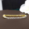 15 Cent Each Round Cut Lab Grown Diamond Tennis Bracelet