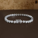 20 Cent Round Brilliant Cut Lab Grown Diamond Tennis Bracelet