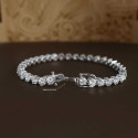 20 Cent Round Brilliant Cut Lab Grown Diamond Tennis Bracelet