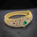 Stunning Lab Created South Diamond Bracelet IN 18k Yellow Gold 