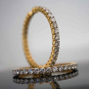 50 Pointer Lab Grown Diamonds Bangle - 18 kt Gold