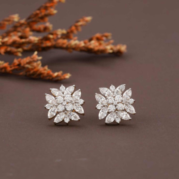 Beautiful Mix shape Lab Grown Diamond Earrings - 18kt Gold