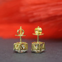 1.80 CT Each Brilliant Round Shape Diamond Screw Back Stud Earring 