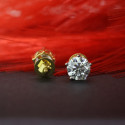 1.80 CT Each Brilliant Round Shape Diamond Screw Back Stud Earring 