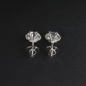 Round Brilliant Lab Grown Diamond Earring 6 Prong Stud Earrings 