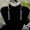 2.7 CT Round Brilliant Cut Lab Grown Diamond Two Sets of Dangle Diamond Earring 