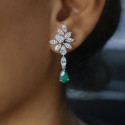 Timeless Beauty Of Pear and Marquise Shaped Diamond Earrings.