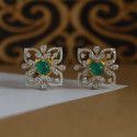 Lab Created Traditional Diamond Earrings In 18k Yellow Gold 
