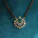 Lab Created Close Setting Round Diamond Mangalsutra For Her 