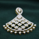 2.78 CT Round Shape Lab Grown Floral Style Diamond Pendant 