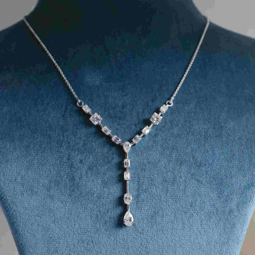 Fancy Shapes Diamond Pendant With Chain